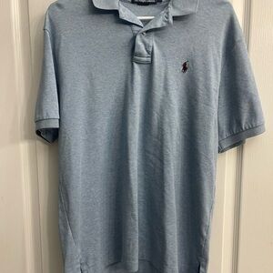 Polo by Ralph Lauren Men's Light Blue Polo Shirt Size Medium